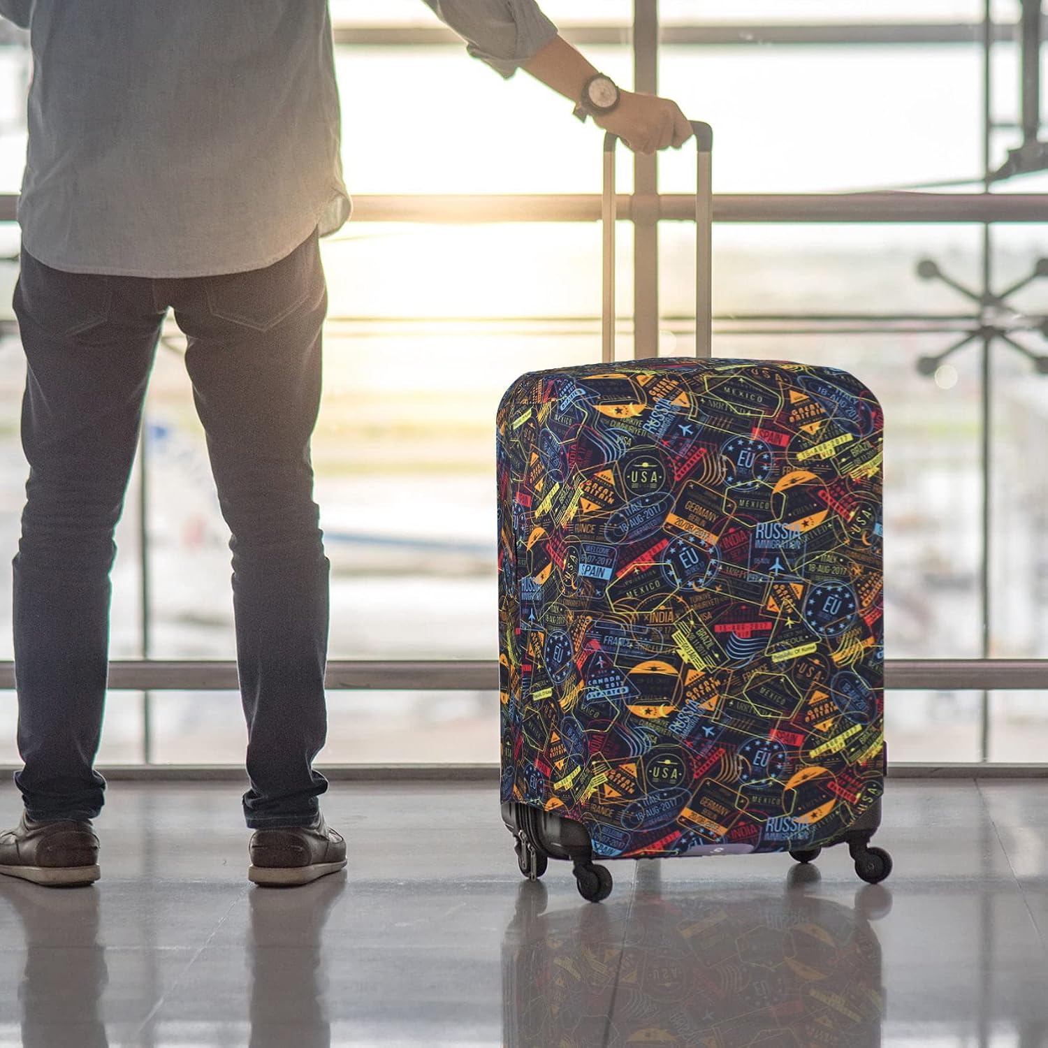 Thumbnail 5 de Explore Land Travel Luggage Cover 18-32 Inch