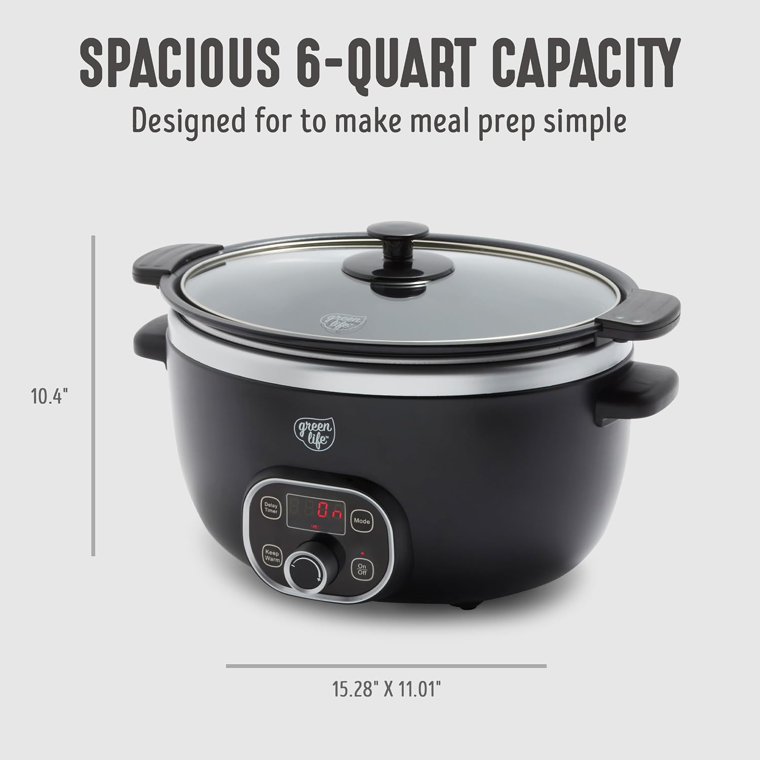 Thumbnail 2 de GreenLife 6QT Slow Cooker PFAS-Free Ceramic Crock 🍲