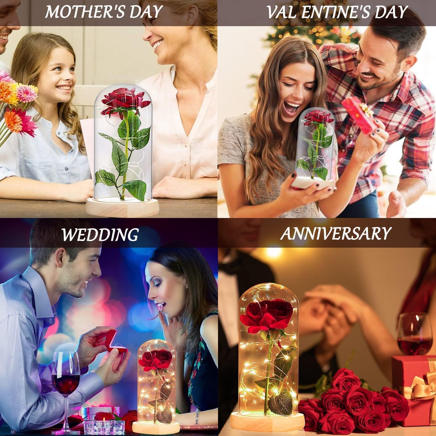 Thumbnail 1 de Dream Loom Rose Eternelle LED, 3 AAA