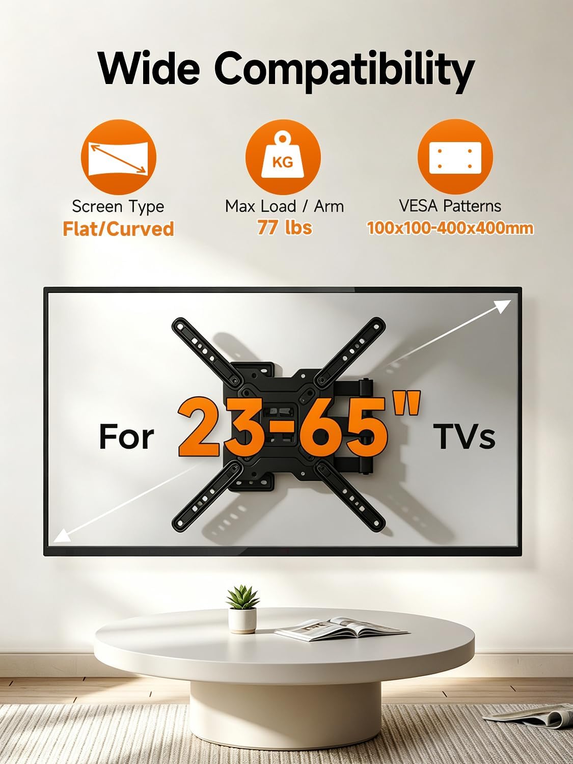 Thumbnail 5 de Suptek A1+ TV Wall Mount 55 lbs