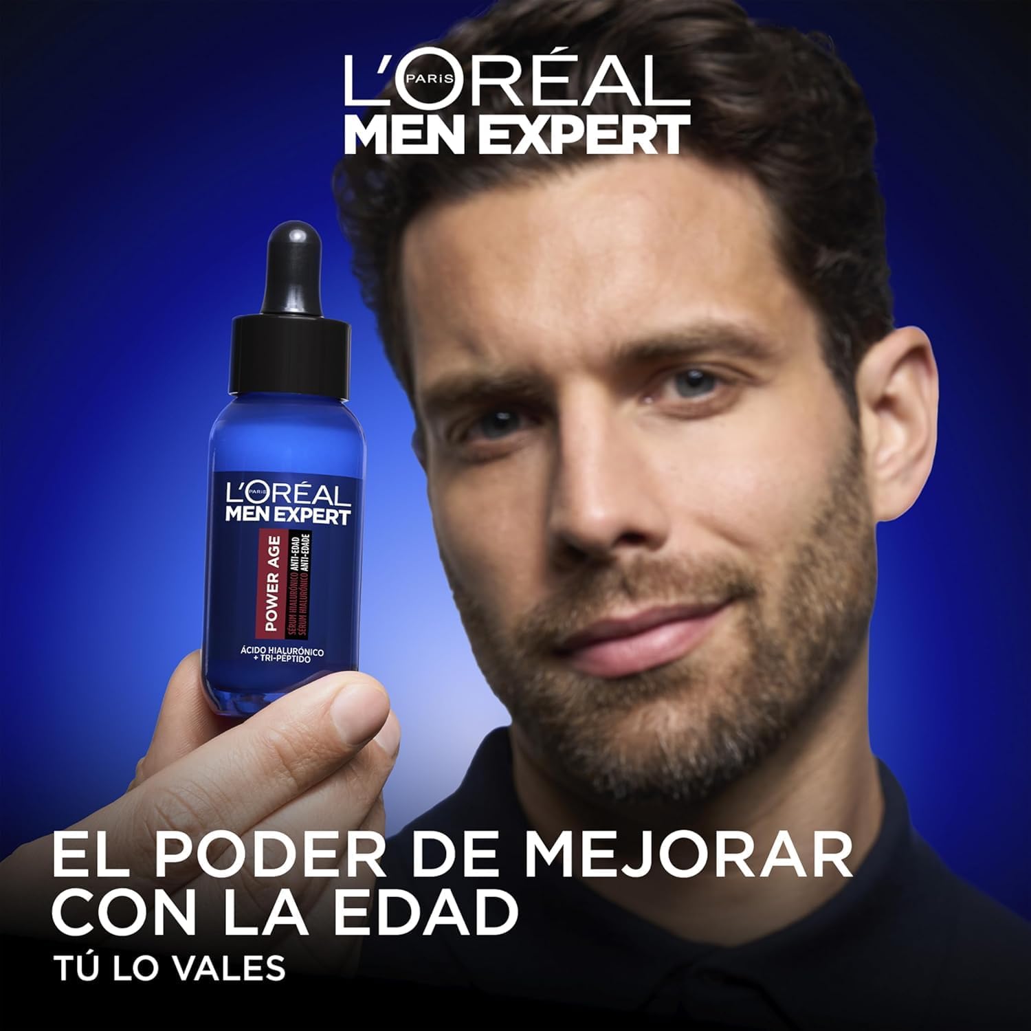 Detalle de L'Oréal Paris Men Expert Power Age: Pack Rutina Anti-Edad con Sérum de Ácido Hialurónico y Crema