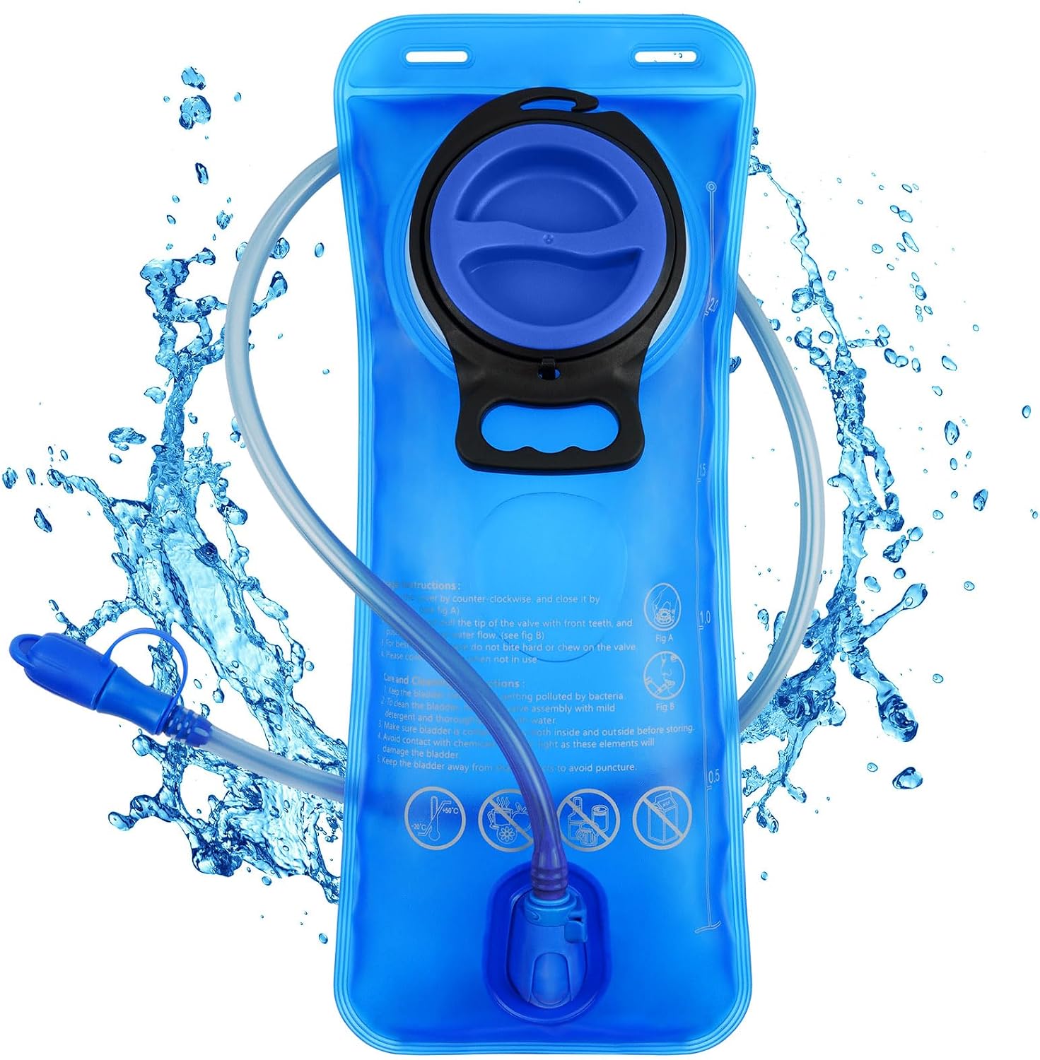 Detalle de Flintronic Hydration Bladder 2L Leak Proof Reservoir (BPA Free) with Insulated Tube