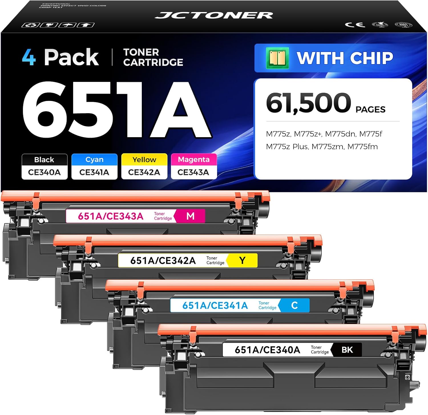 Detalle de HP 651A Toner 4-Pack ⚡