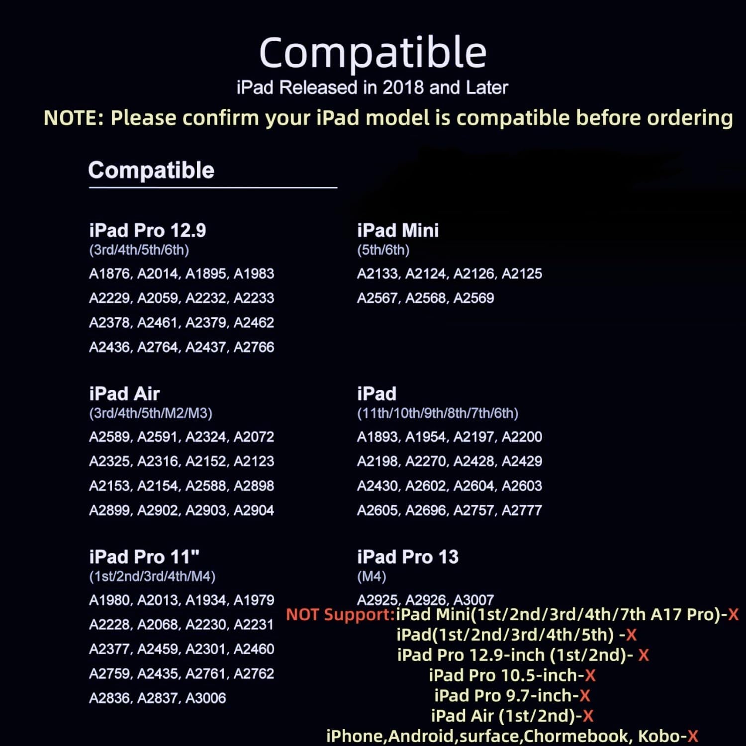 Thumbnail 1 de iPad stylus pen 0.9mm tip for 2018-2025