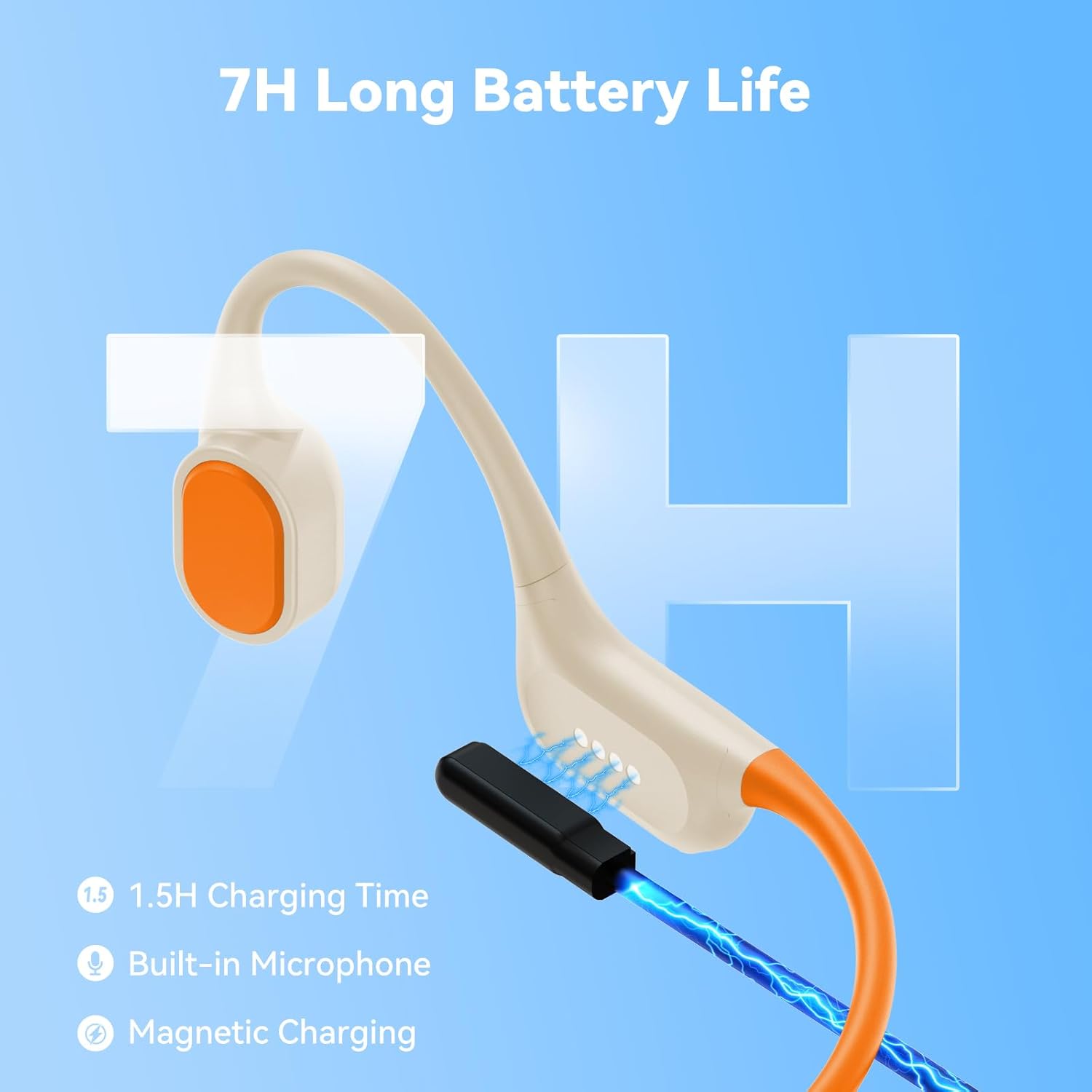 Thumbnail 6 de Soft Liquid Silicone Bone Conduction Headphones 32GB