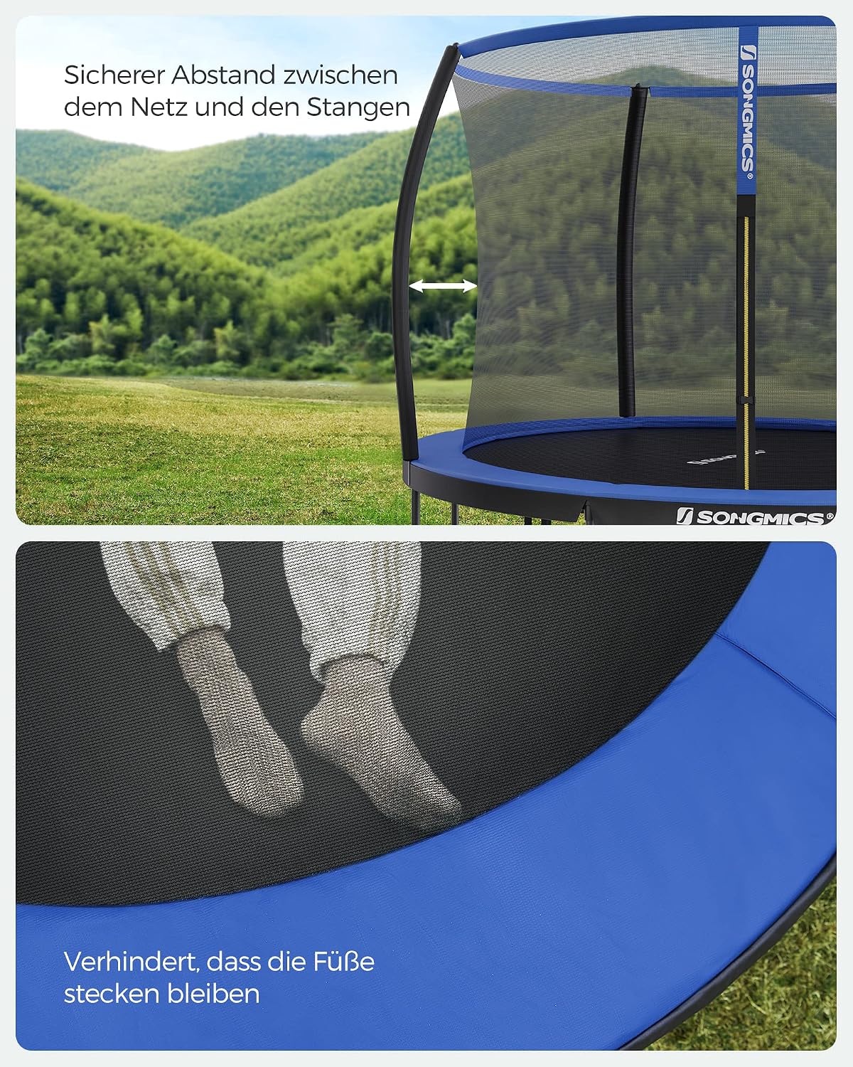 Detalle 2 de SONGMICS Gartentrampolin Outdoor Ø 305 cm Kinder