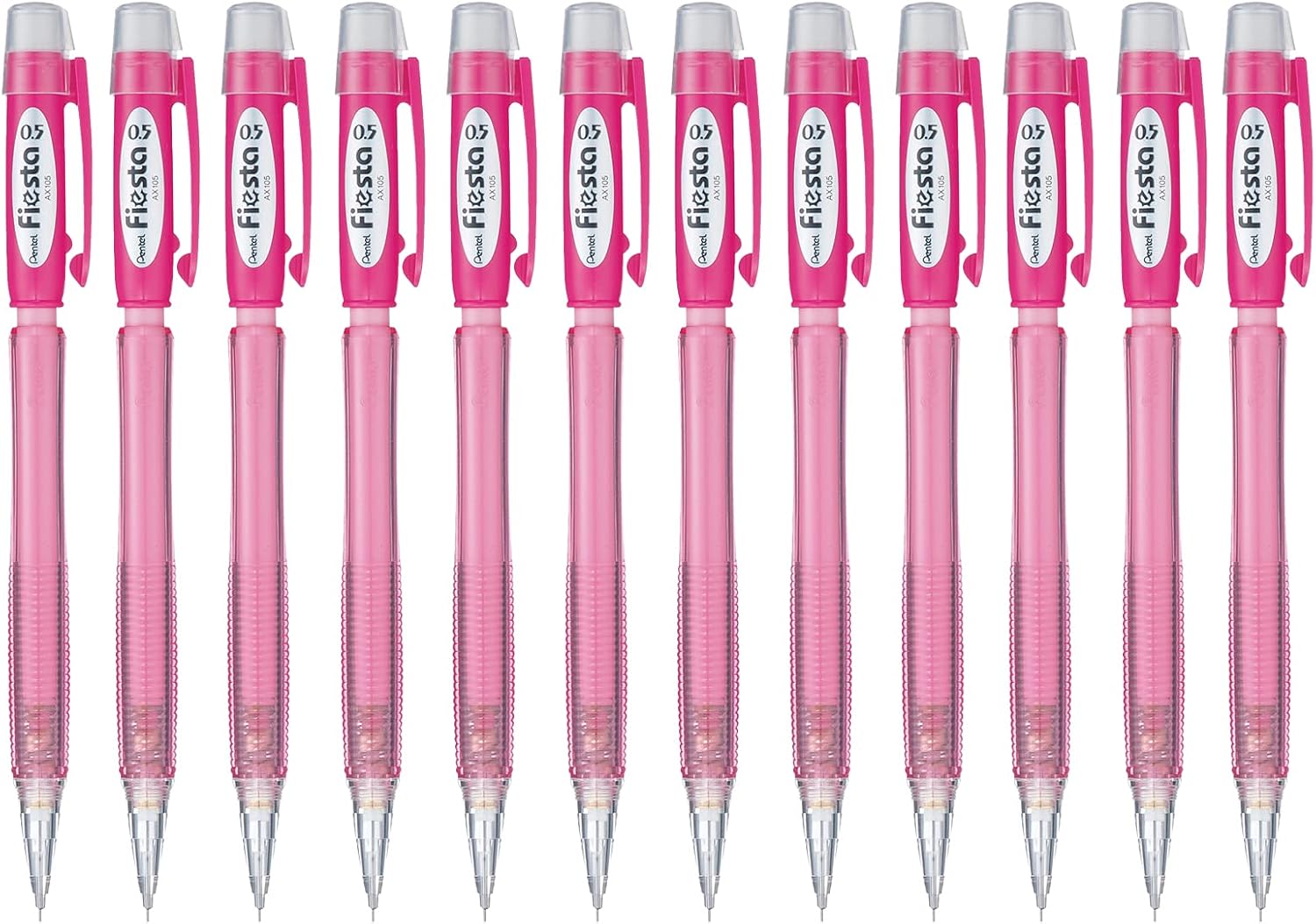 Thumbnail 6 de Pentel AX105-AO Fiesta stiftpenna, 0,5 mm HB, svart, 12-pack