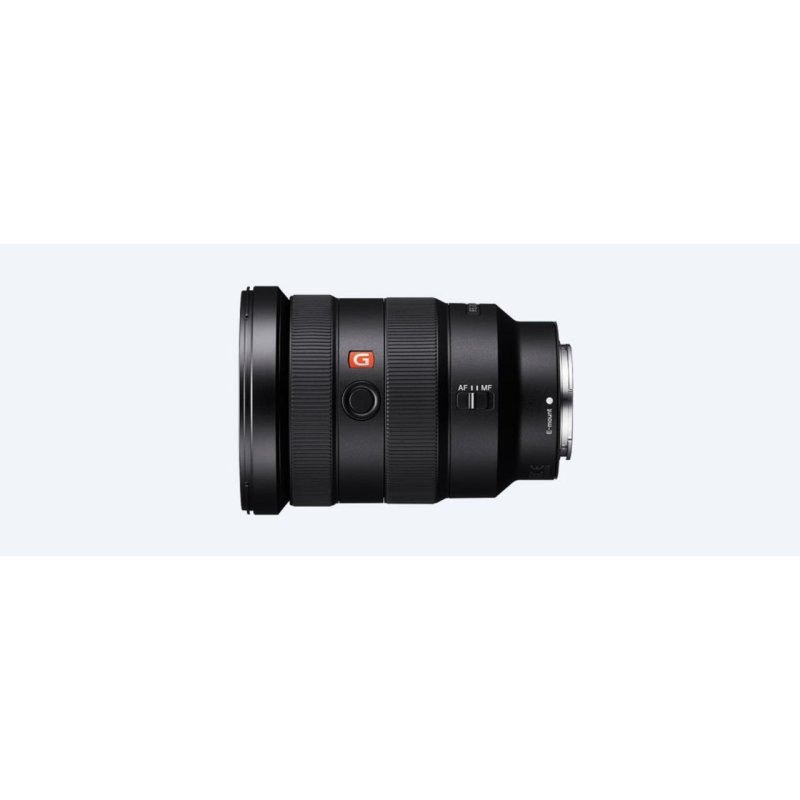 Detalle de Sony FE 16-35 mm F2.8 GM: zoom gran angular para la montura E con parasol incluido