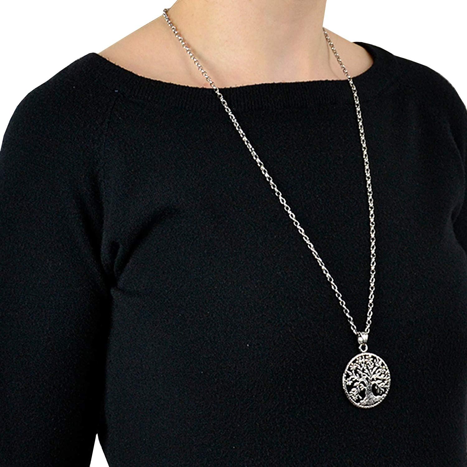 Detalle de Morella Collana da Donna con Ciondolo Albero della Vita, 70 cm
