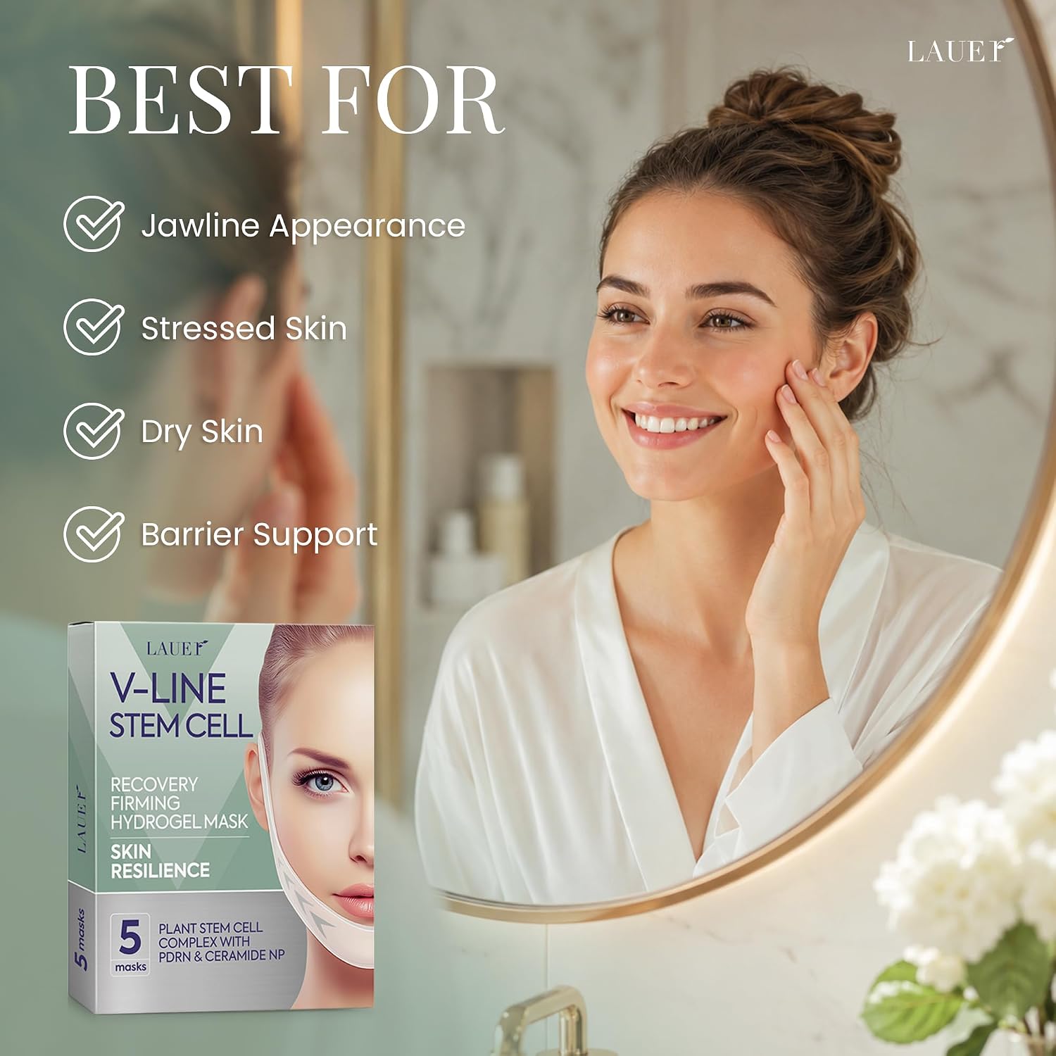 Detalle 2 de LAUER COSMETIC Hydrogel Mask 5 Count