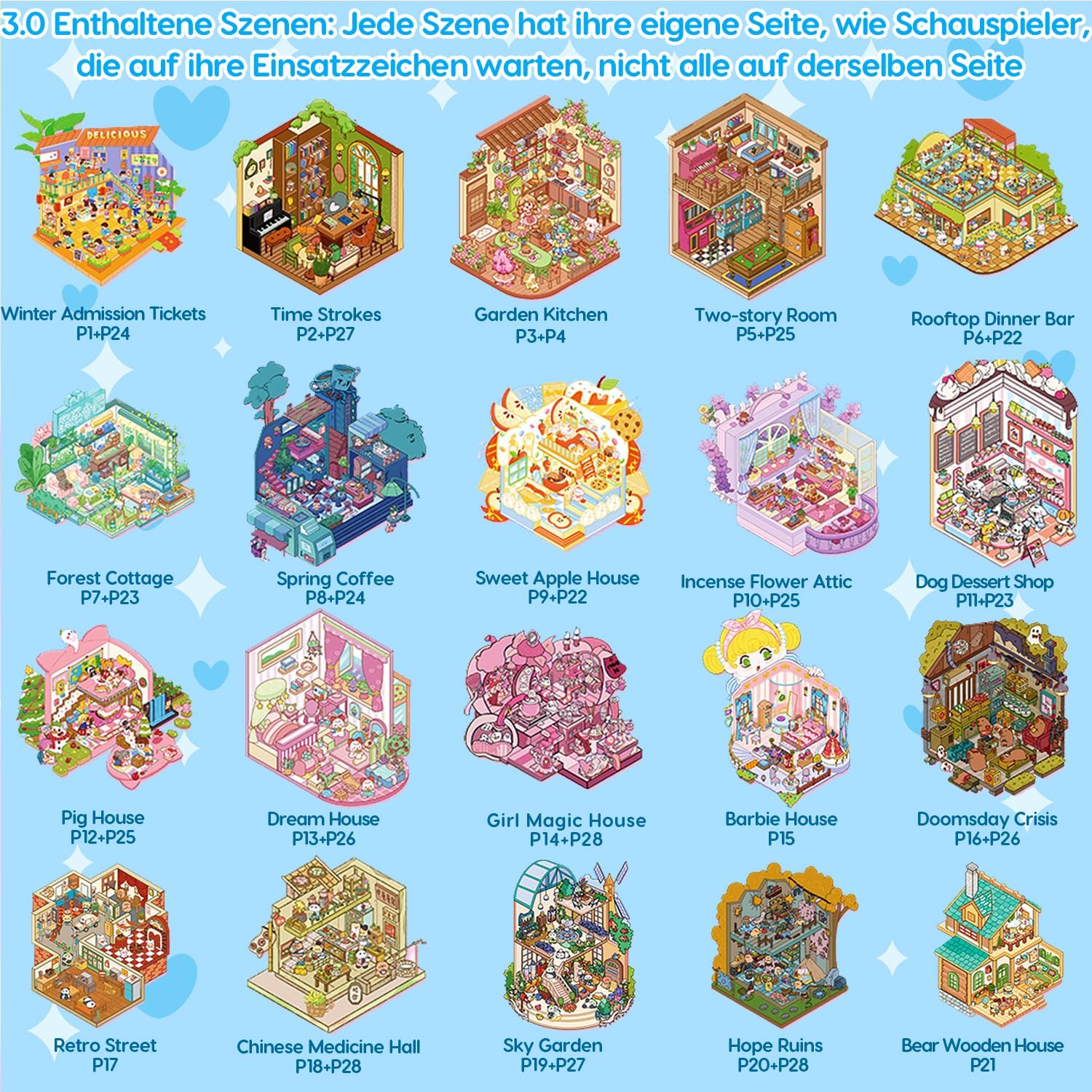 Thumbnail 4 de DIY 3D Haus Sticker Set mit 40 Sets