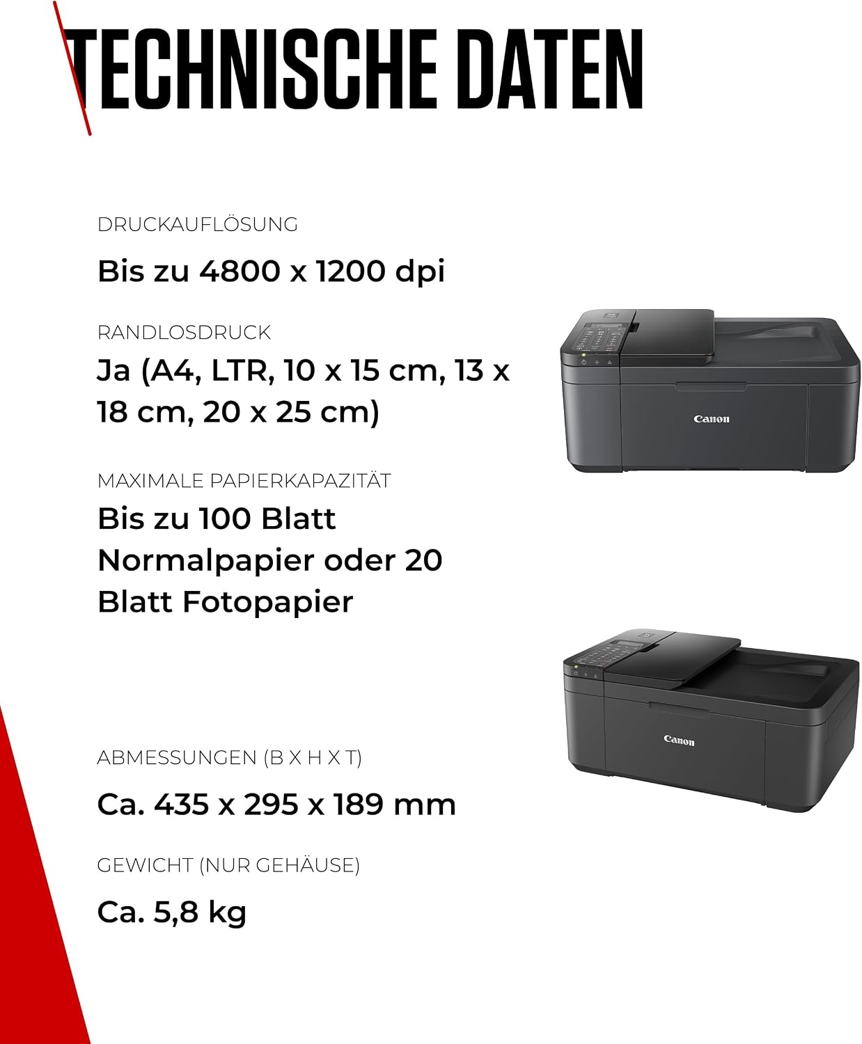 Thumbnail 6 de Canon PIXMA TR4755i Multifunktionsdrucker 20 Blatt đš