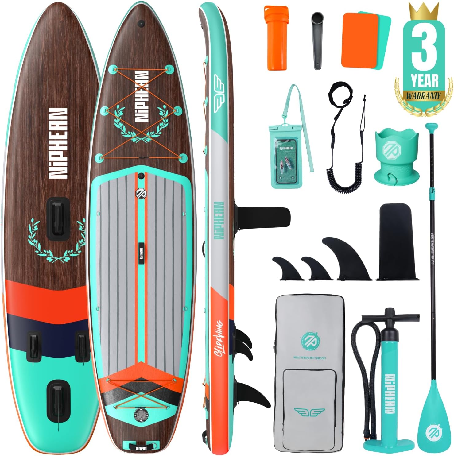 Detalle de niphean Extra Large Inflatable Paddle Board 500 lbs