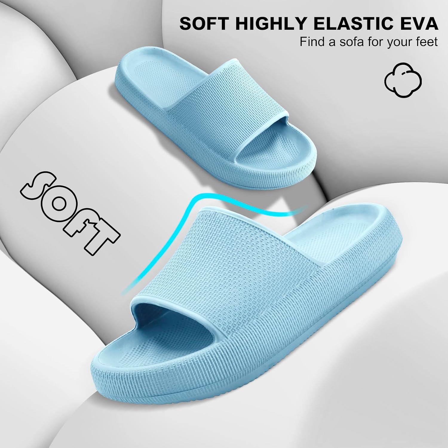 Thumbnail 4 de HEOAARG Claquettes Nuage 4 cm EVA