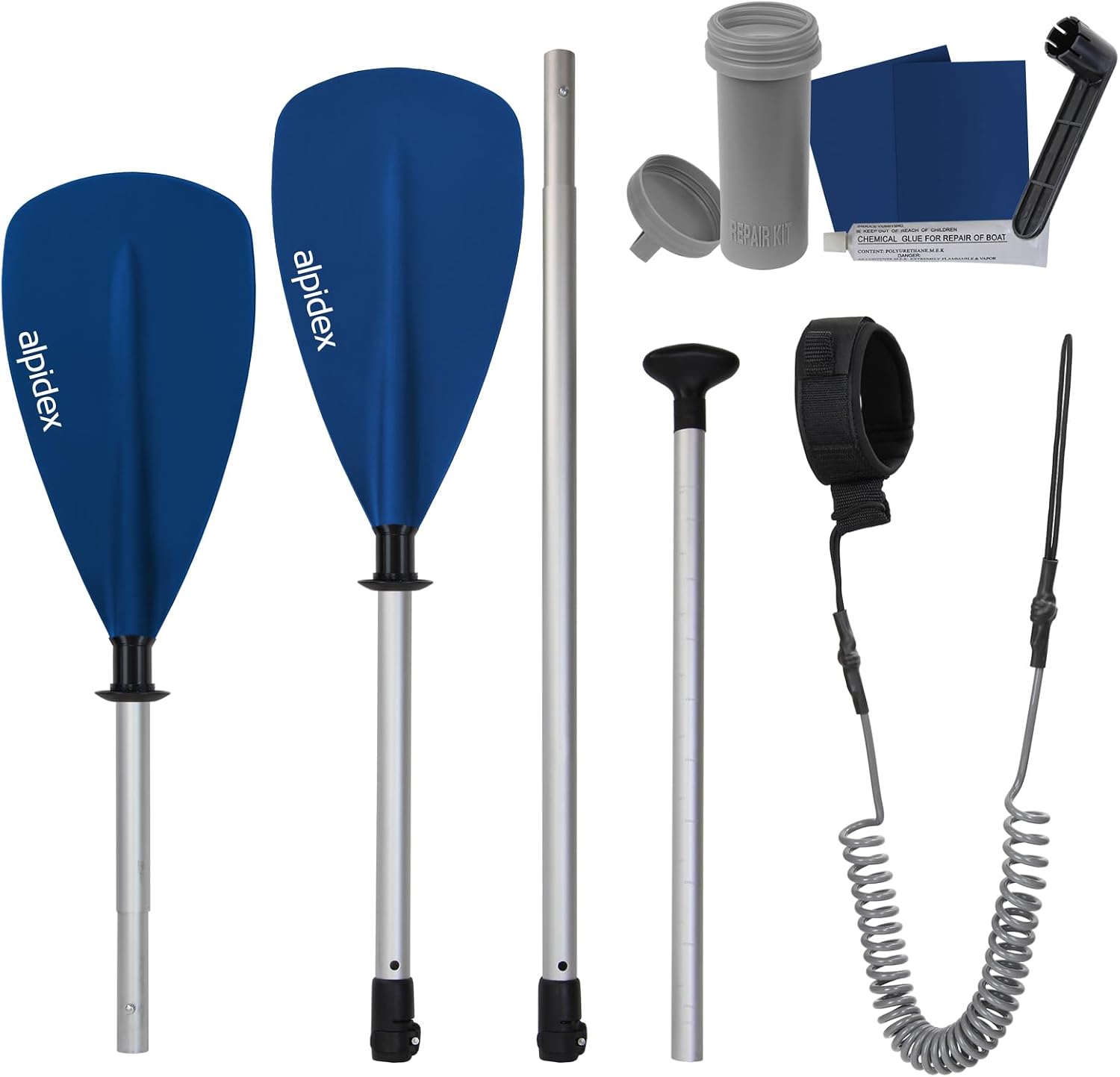 Detalle de ALPIDEX Stand Up Paddle Set SUP 305 x 76 x 15 cm – Komplettset, belastbar bis 150 kg