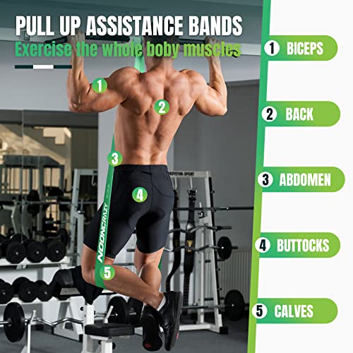 Thumbnail 4 de Resistance Bands Set by nooncrazy: 5-Level Pull Up Assistance Bands (8-125LB)