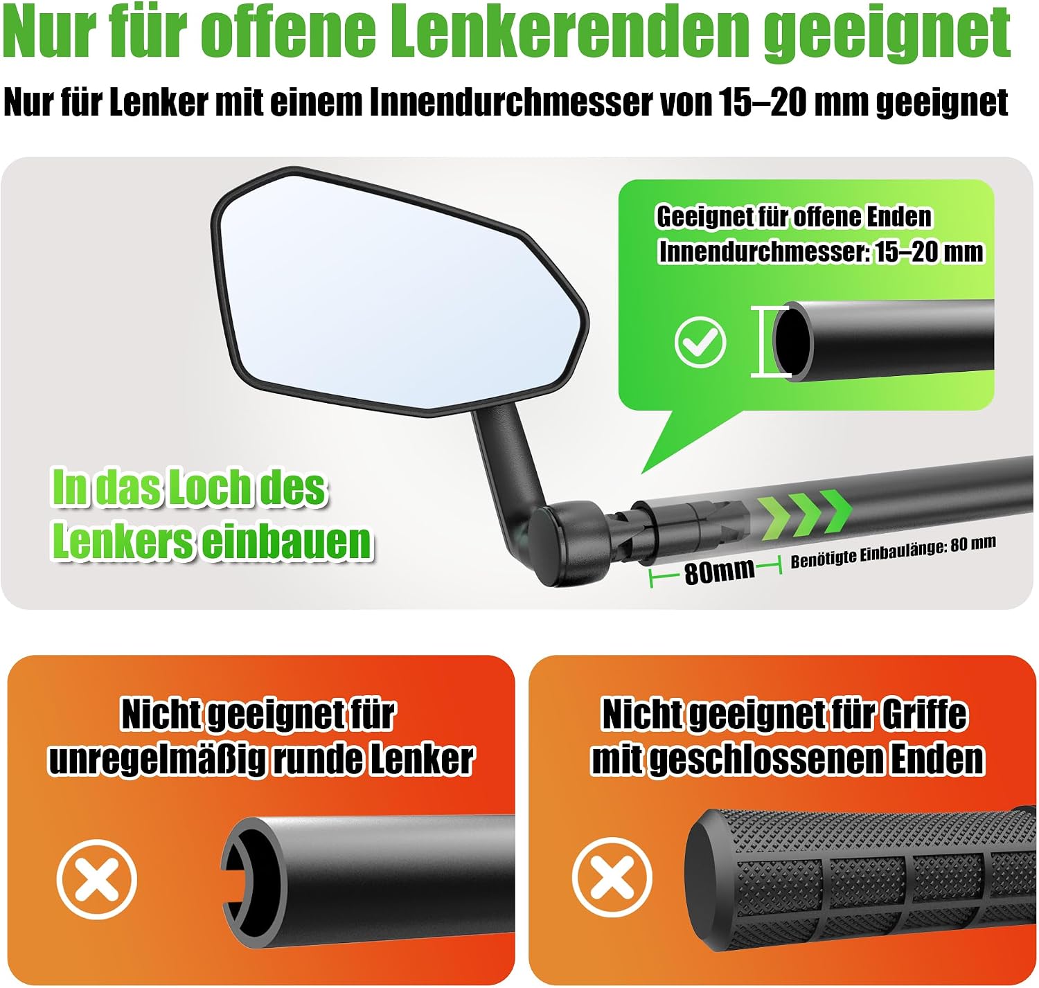 Thumbnail 3 de RBRL Fahrradspiegel 360° Verstellbar