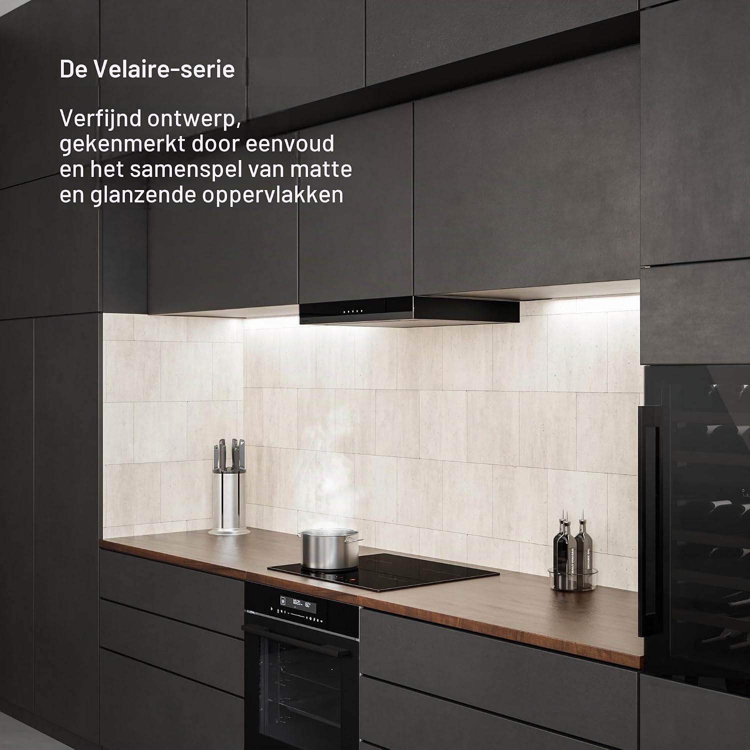 Detalle 2 de Klarstein Velaire 4 inductiekookplaat 60 cm, 4 zones en 7000 W Boost