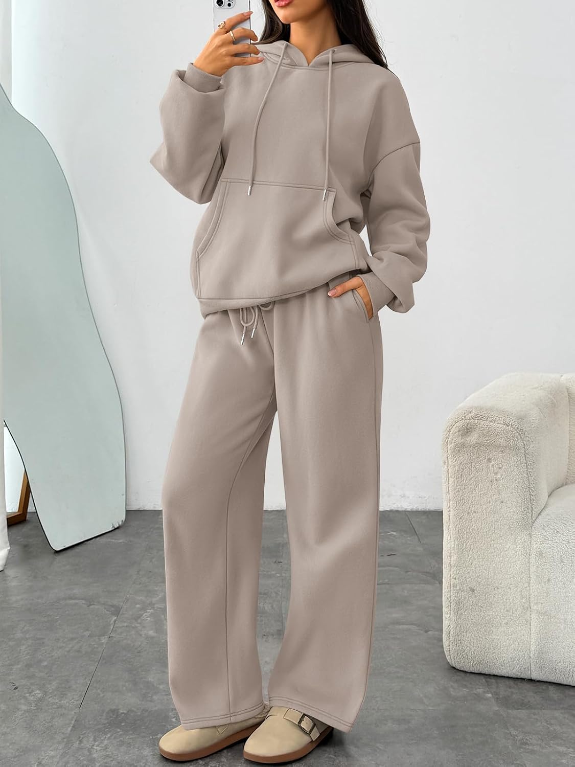 Detalle 2 de Trendy Queen 2-Piece Oversized Sweatshirt Set