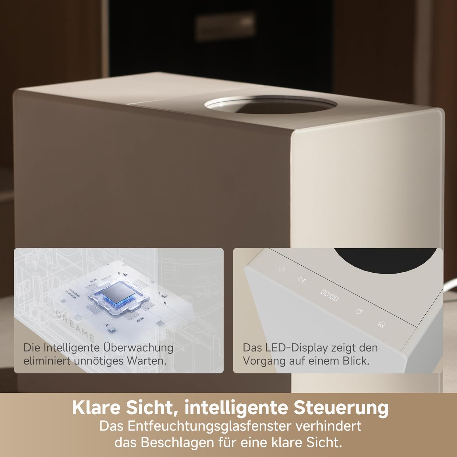 Detalle de DREAME SF25 Speise-Entsorger – Trion-Dreiklingensystem, Aktivkohlefilter, 2,5 l
