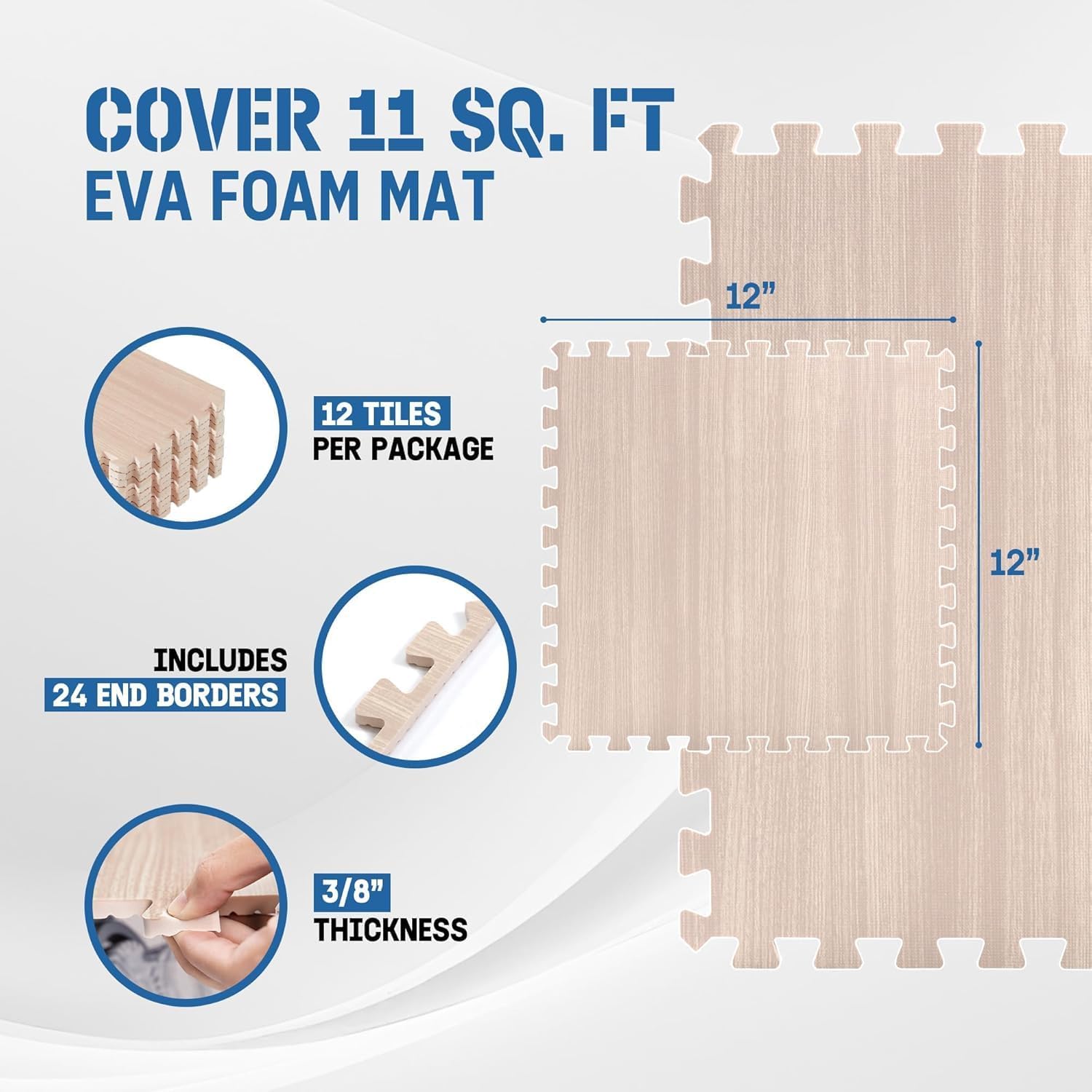 Detalle 2 de Yes4All interlocking foam floor tiles, EVA
