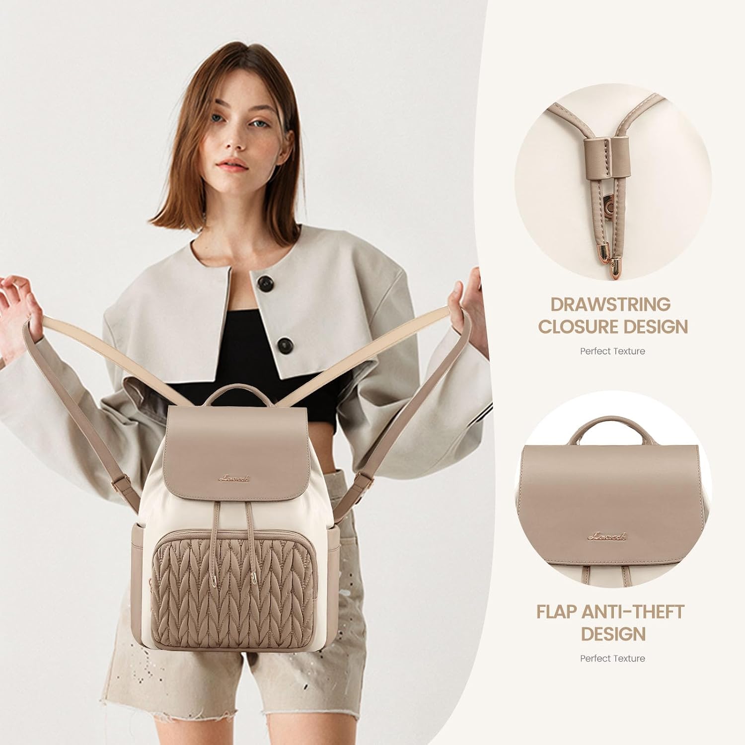 Detalle de LOVEVOOK Womens small backpack 0.6 kg