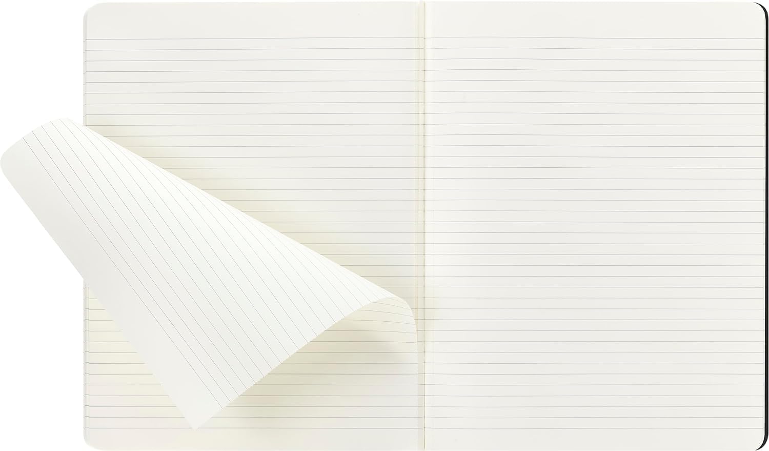 Detalle 2 de Moleskine Cahier Notizhefte X-Large, liniert, 3er-Set, Kartoneinband, Schwarz