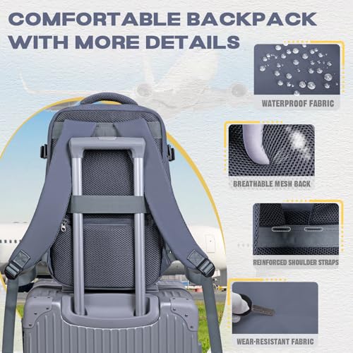 Thumbnail 6 de Mochila de cabina VMIKIV 24L (40x30x20 cm) para Ryanair: organizada, ligera y con seguridad