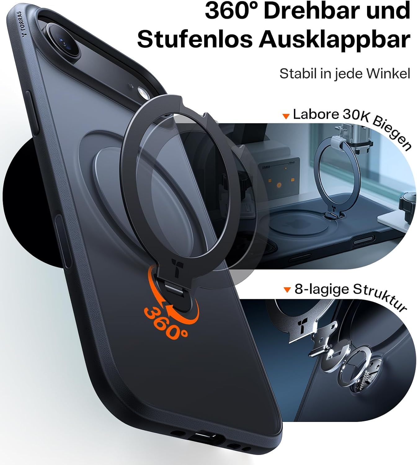 Thumbnail 2 de TORRAS Ostand Q3 Spin iPhone 17 Air Hülle 360°