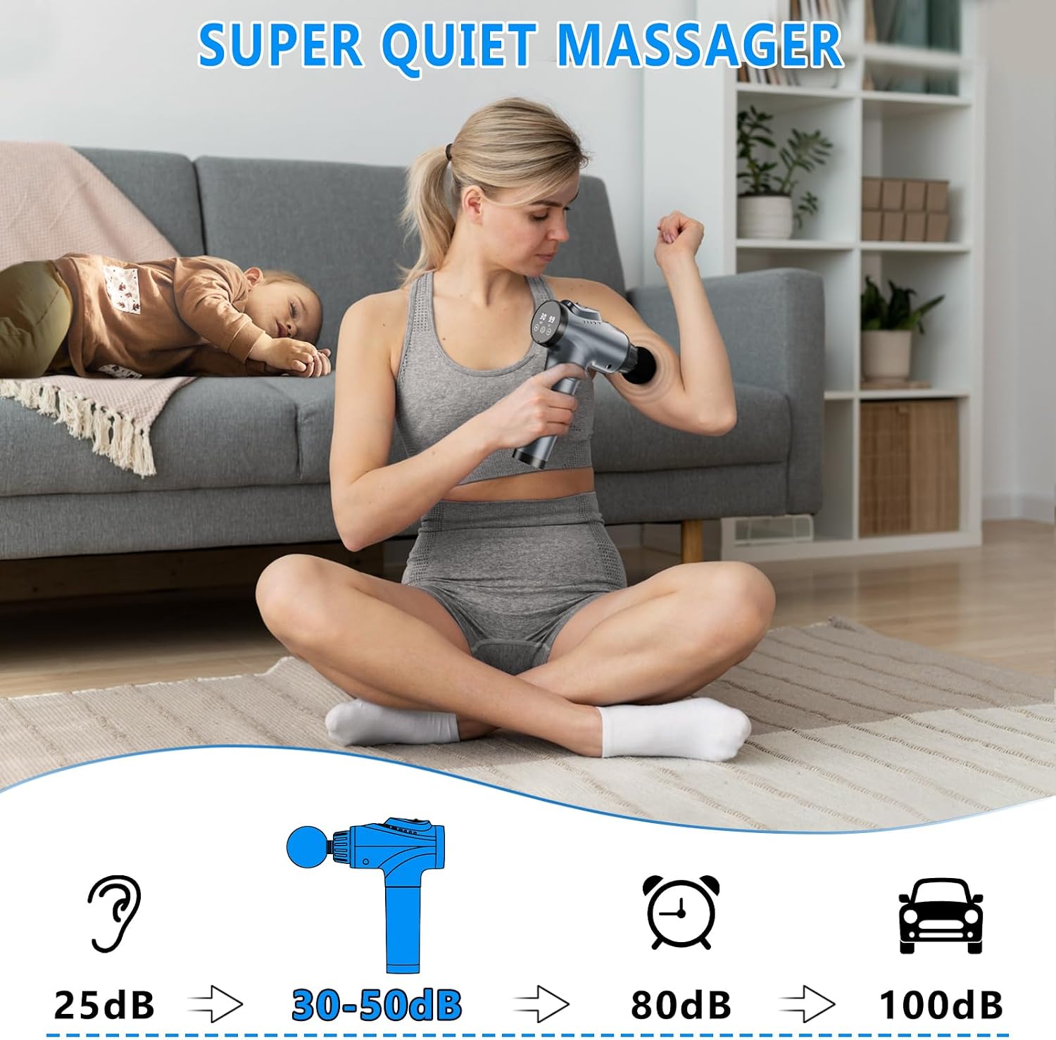 Detalle 2 de APHERMA Massage Gun with 30 Speed Levels