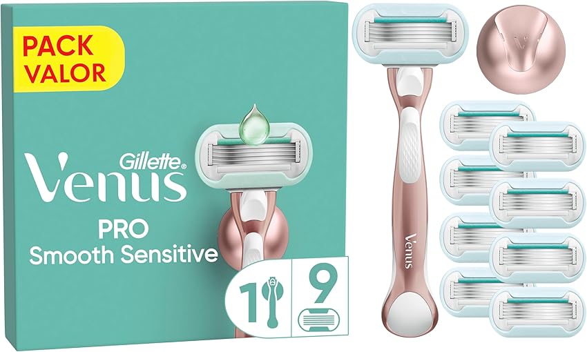 Detalle de Venus Gillette Pro Smooth Sensitive Maquinilla con Recambios