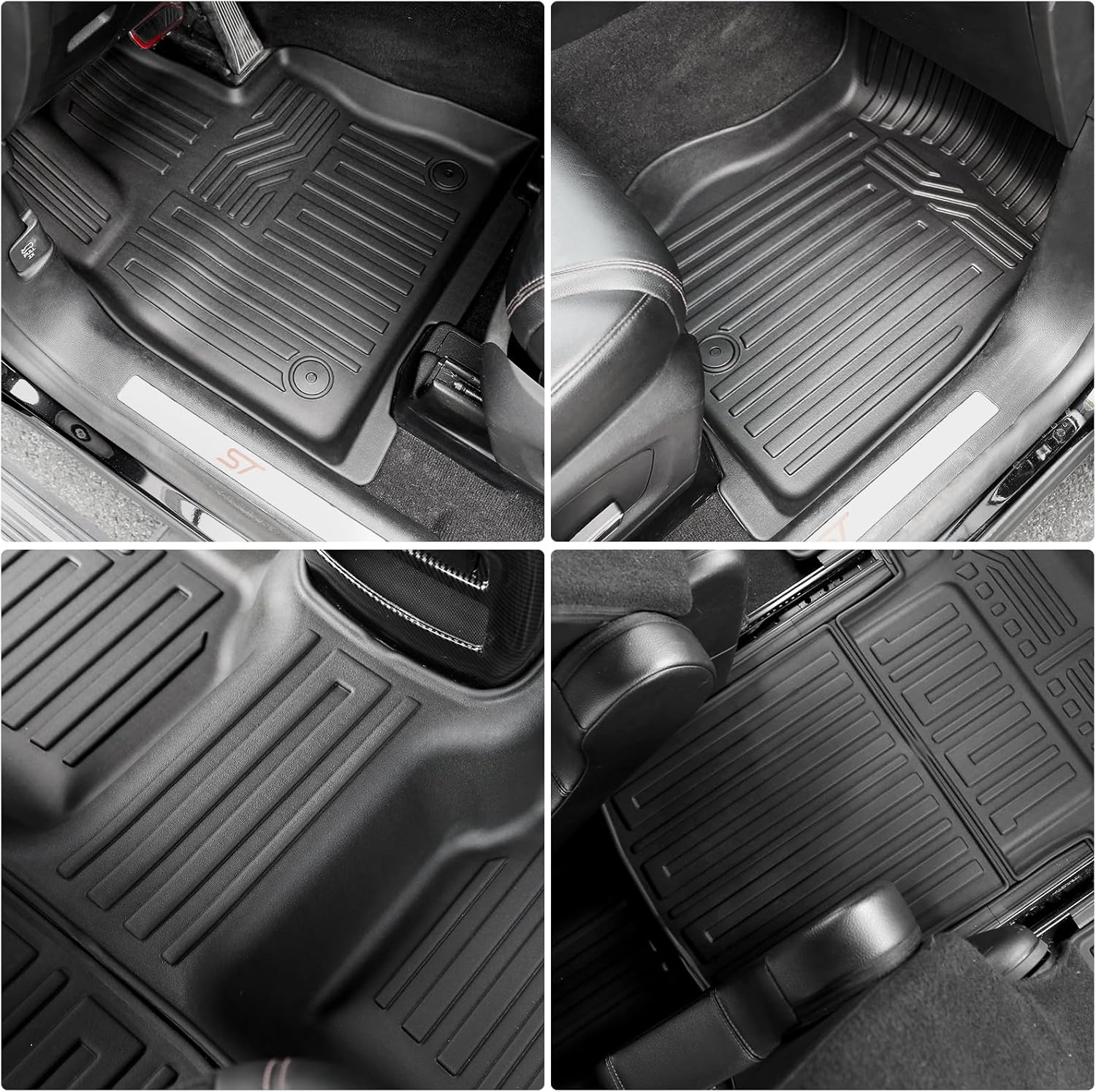 Thumbnail 1 de Floor Mats for Ford Explorer (2020-2026) with Cargo and Backrest Mat – All-Weather TPE, Custom Fit for 6-Passenger Active/ST/Platinum