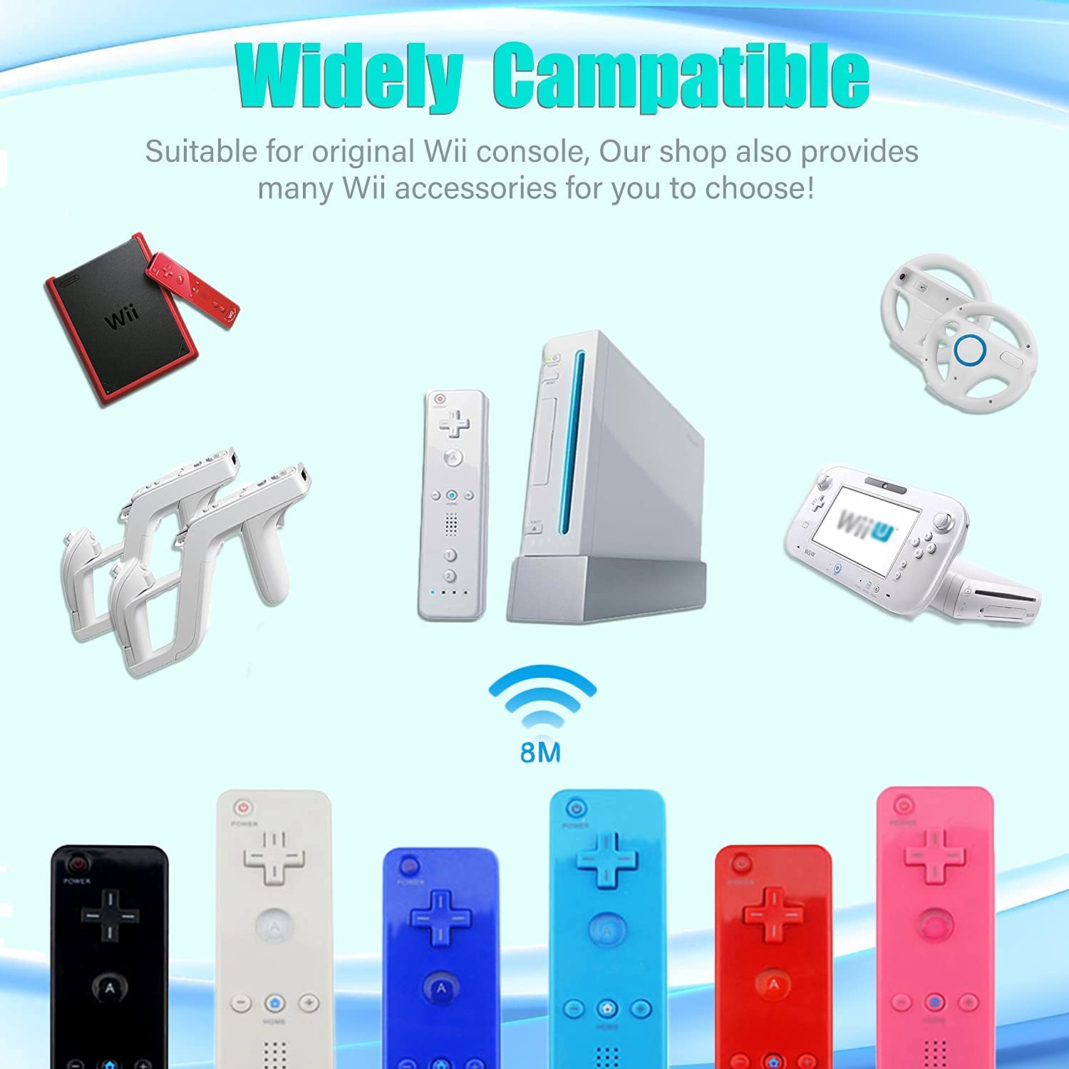 Thumbnail 4 de TechKen Motion Plus 2-Pack Wii Controllers