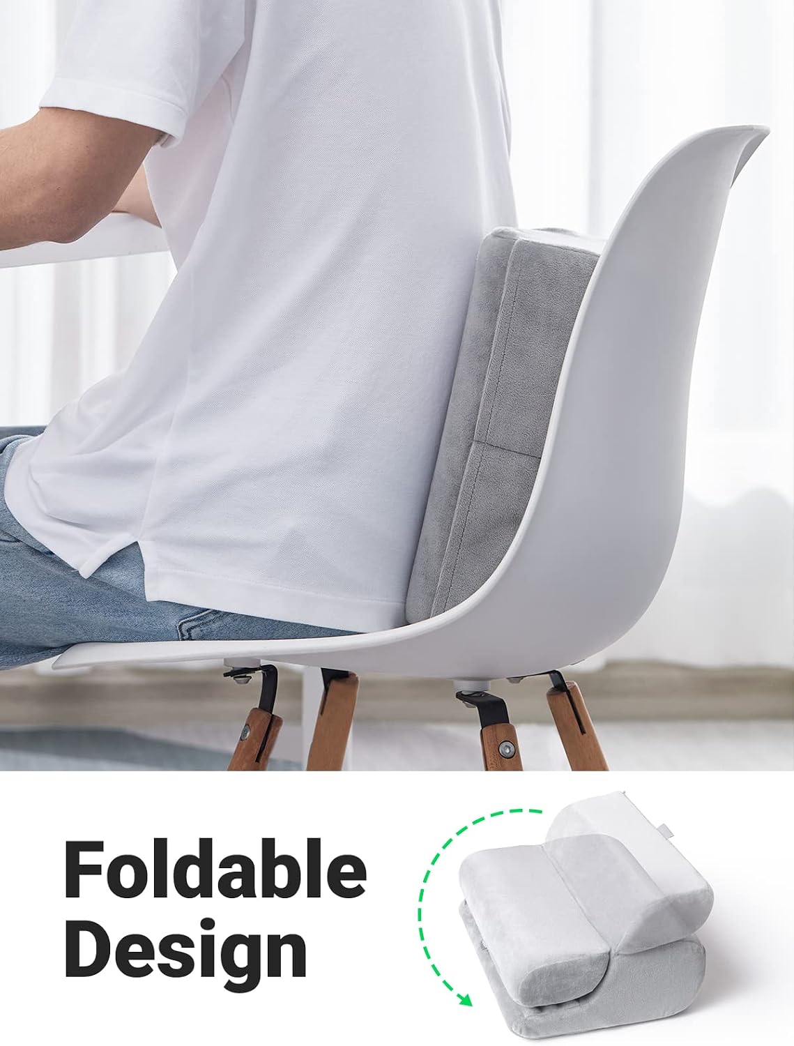 Detalle 2 de UGREEN Soft iPad Cushion Tablet Pillow Stand (Gray) with 3-Stage Viewing Angles
