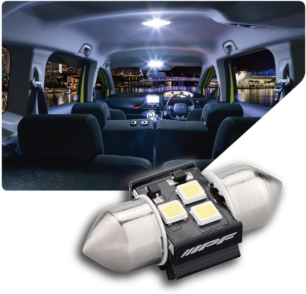 Detalle de IPF 506R LEDルームランプ T10×31・160lm・6500K・12V用