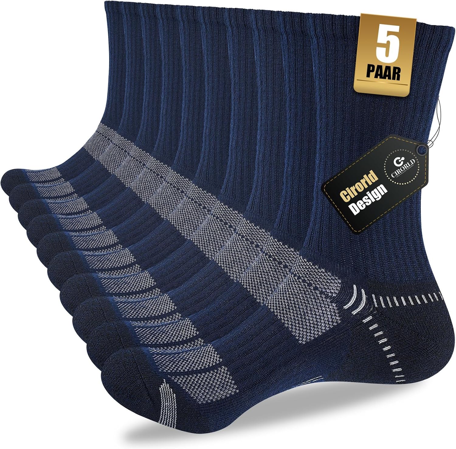 Detalle de Lot de 5 chaussettes de sport 43-46