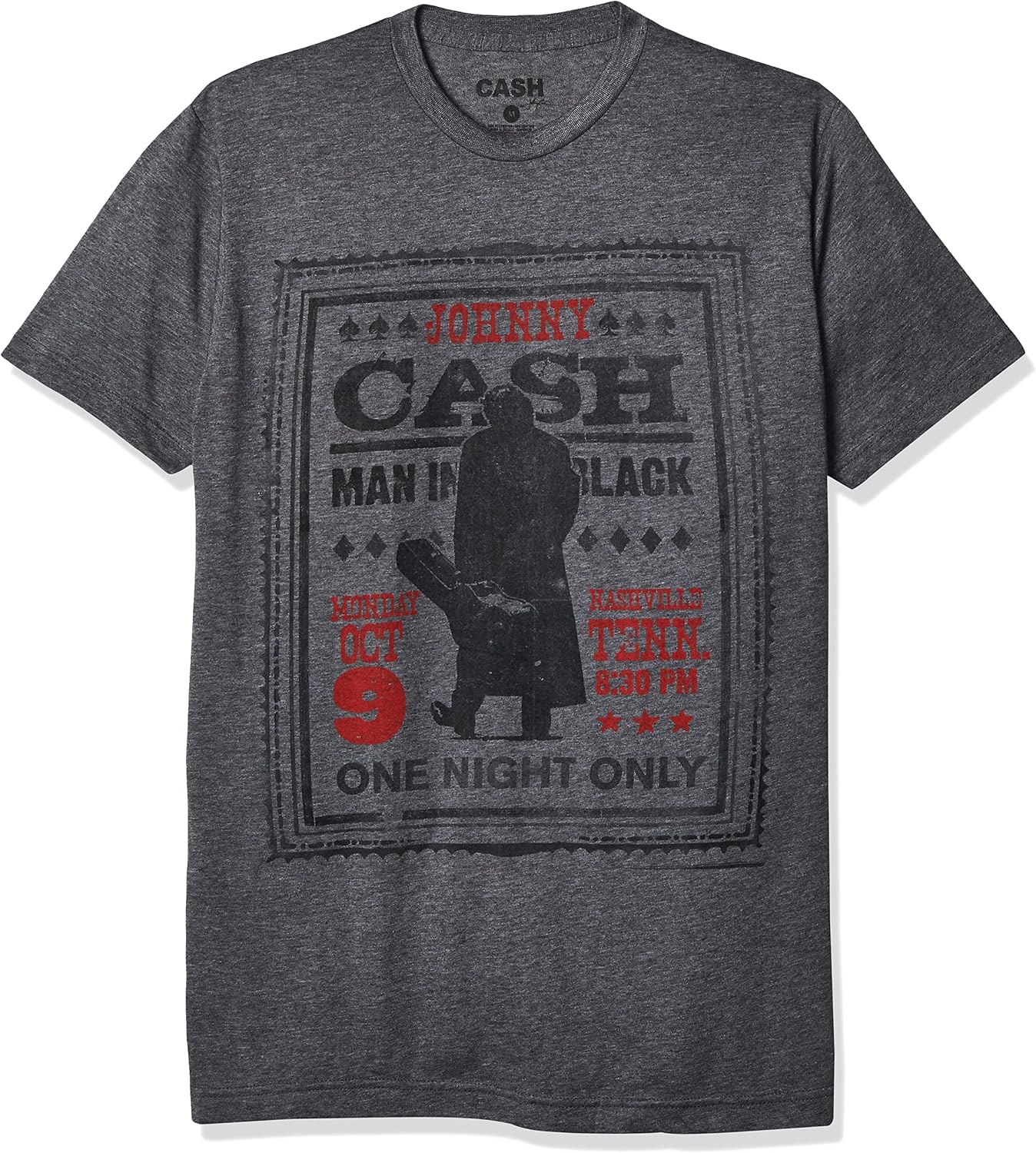 Detalle de Johnny Cash Official One Night Only T-shirt
