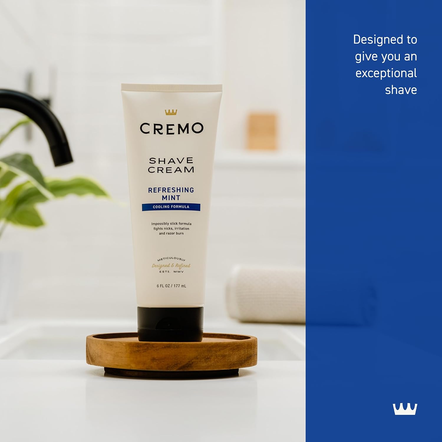Detalle 2 de Cremo Cooling Shaving Cream for Men, 6 fl oz, Peppermint & Menthol