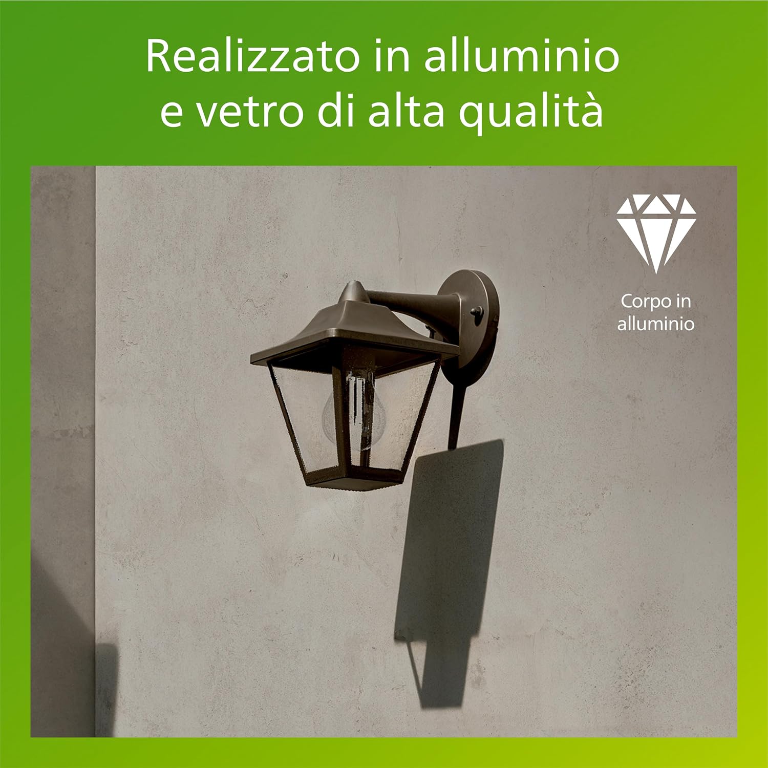 Thumbnail 4 de Philips Juli Applique LED da Esterno + Lampadina LED E27 – Design classico, Nero, IP44