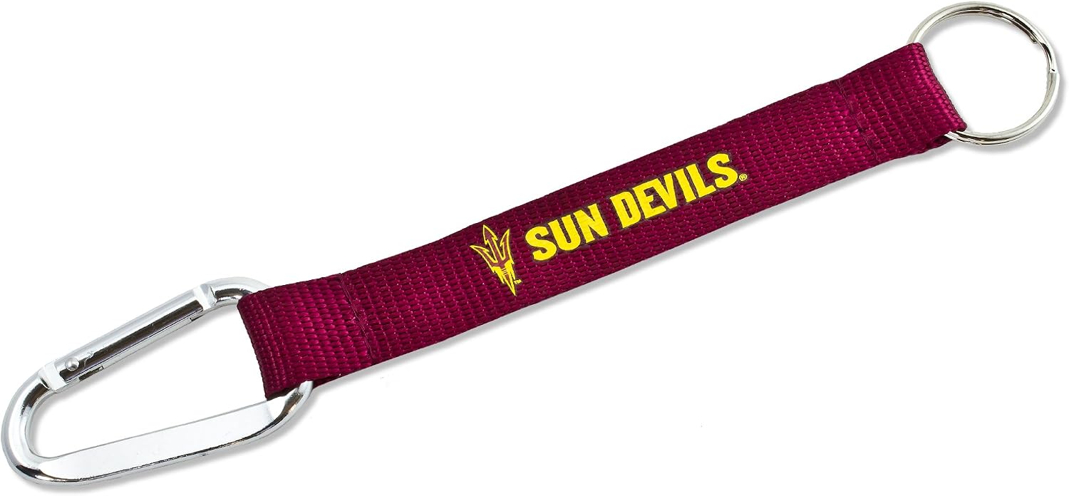 Detalle de NCAA Alabama Crimson Tide Carabiner Lanyard Keychain (Team Logo & Wordmark)