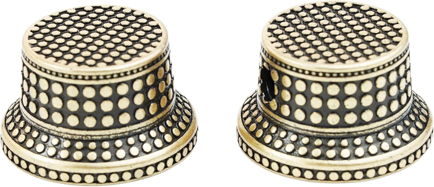 Detalle de Guyker NKB-008 Guitar Bell Control Knobs, 6 mm Brass, Old Brass, 3-Pack