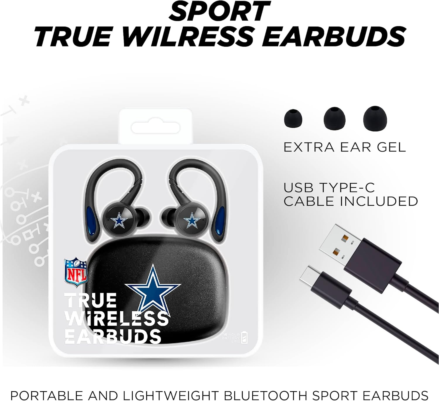 Thumbnail 6 de SOAR NFL Unisex Sport True Wireless Earbuds v.5 (Bluetooth 5.0)
