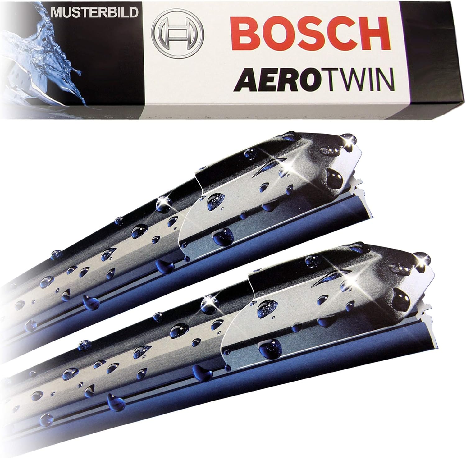 Detalle de Bosch Aerotwin AR534S Wiper Blade Set (530mm/380mm) for Left-Hand Drive EU