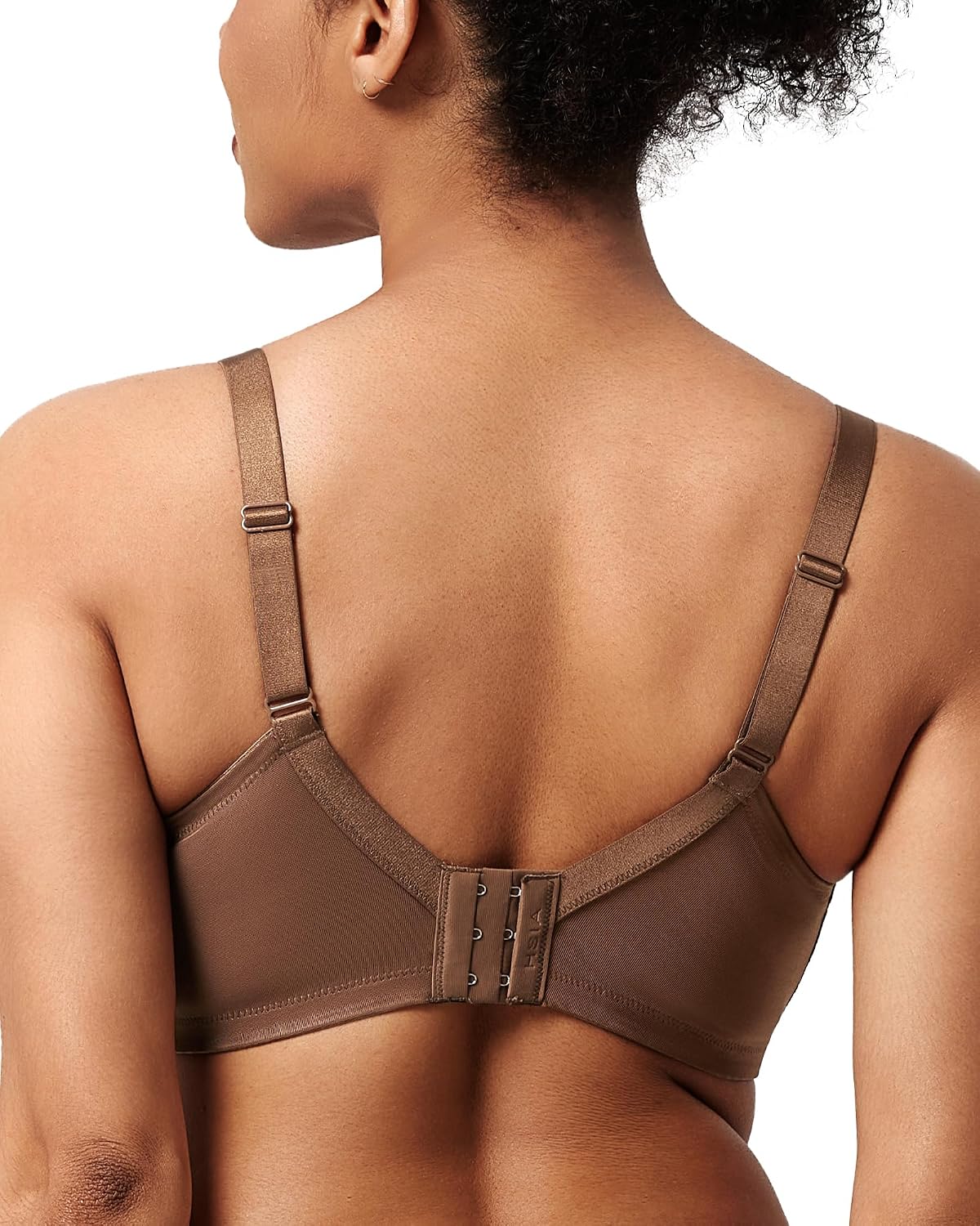 Detalle de HSIA Enchante Minimizer Bra: Full Coverage, Plus Size Lift with Floral Lace