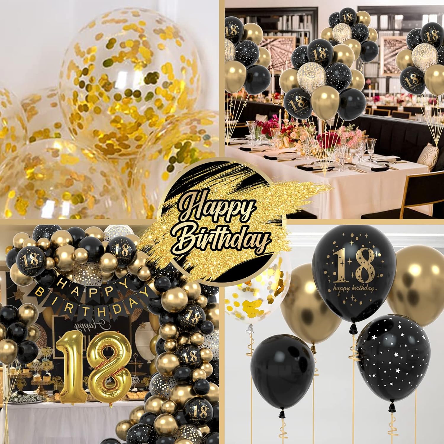 Thumbnail 5 de 18. Geburtstag Deko Set mit Ballons und Girlande 🎉