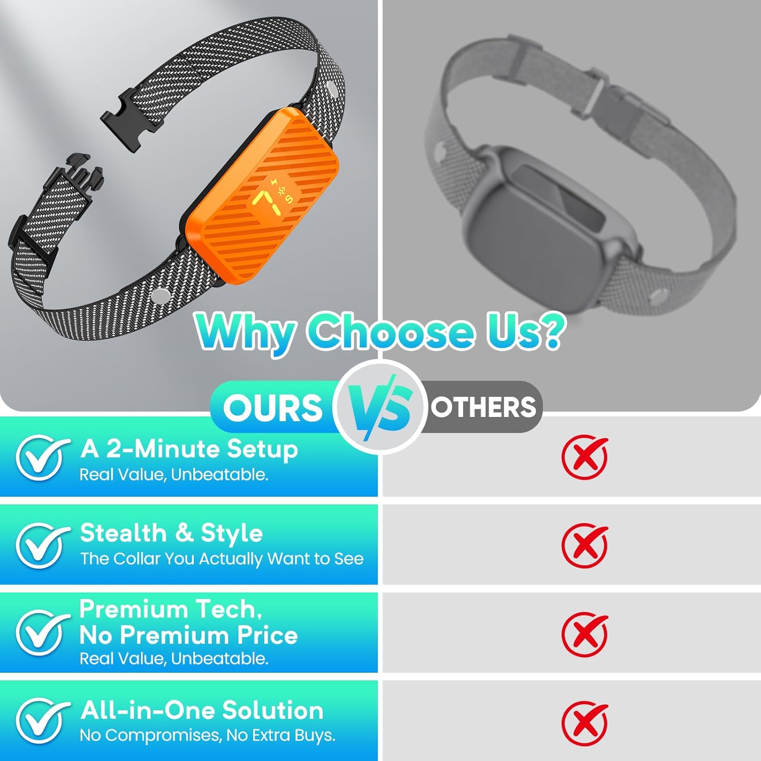 Thumbnail 4 de Aotbuloi Rechargeable Bark Collar with 3 Modes