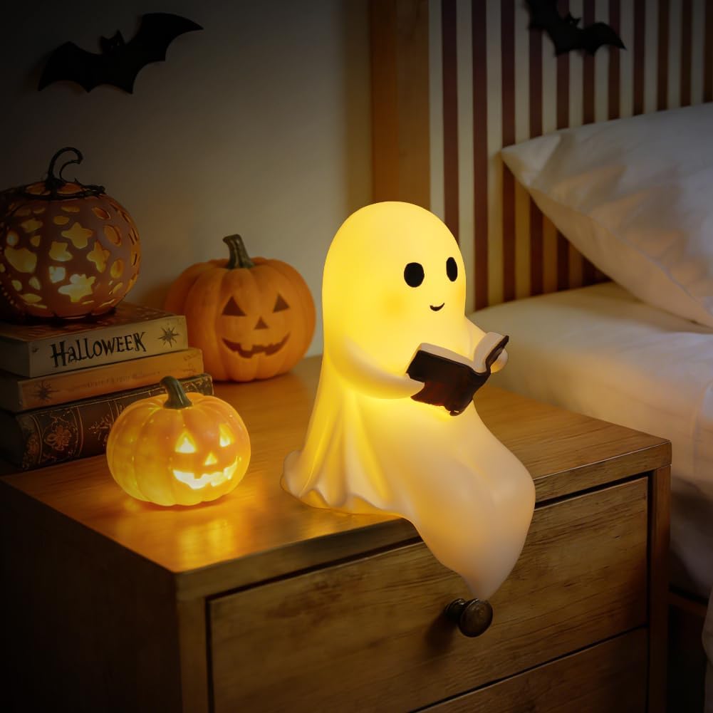 Detalle de AYESY P3-YLKSDLA251127-FBA spookleeslamp van hars met led