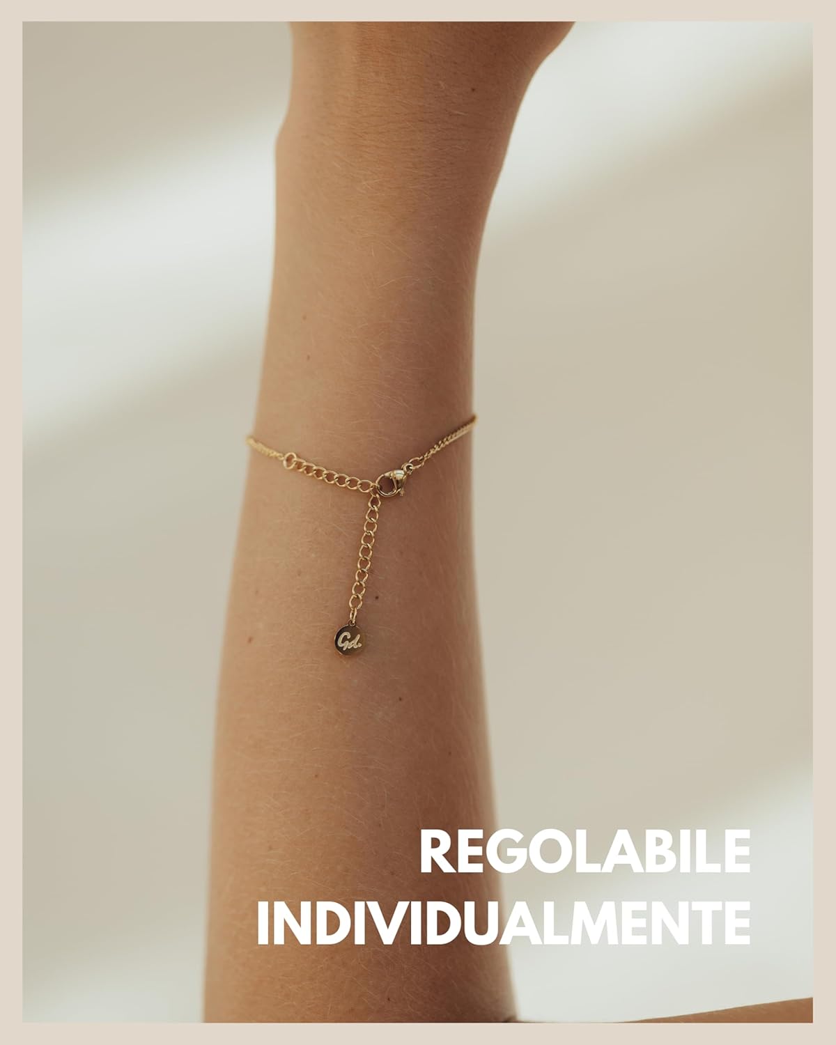 Detalle 2 de GD GOOD.designs Bracciale cuore regolabile 15,5–20,5 cm