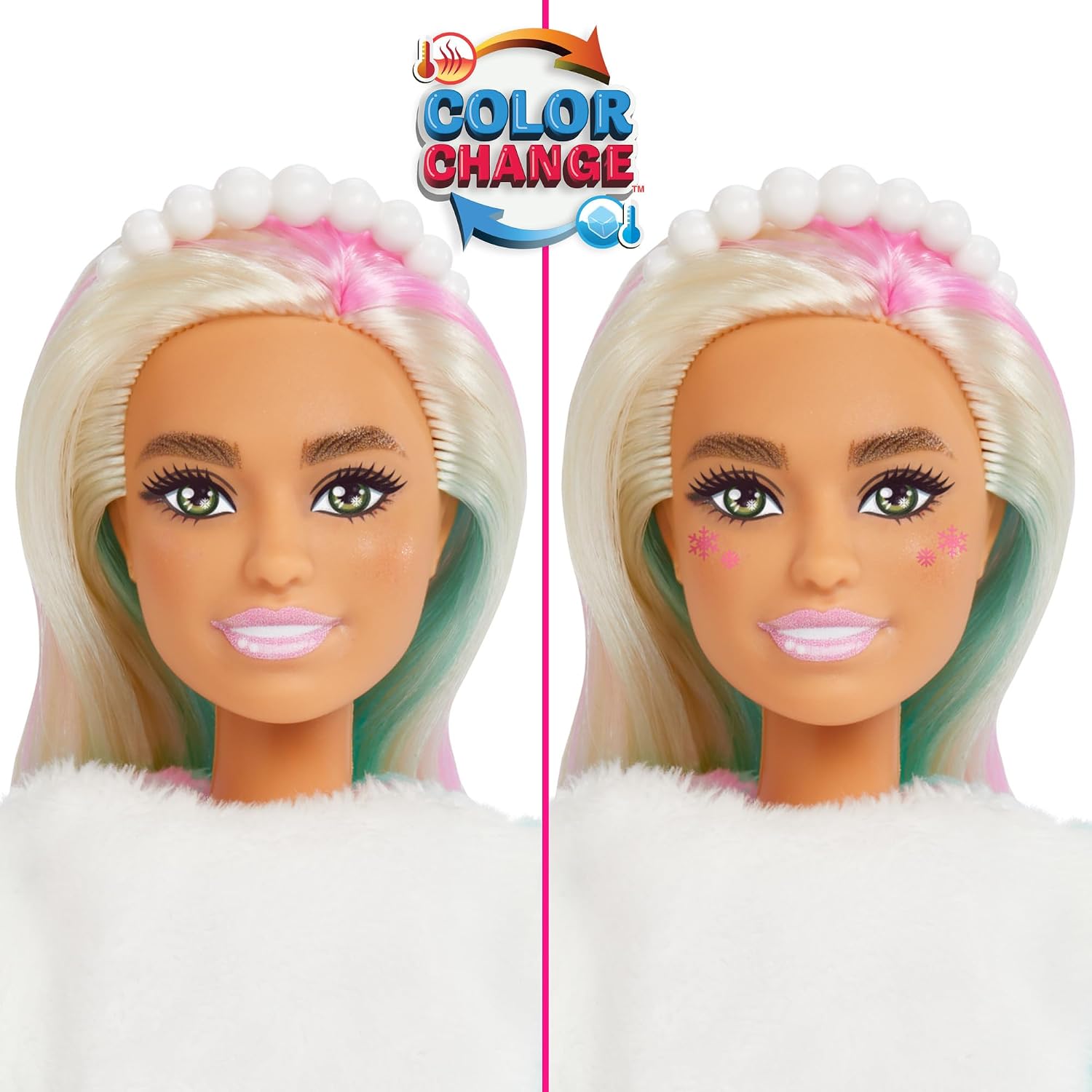 Detalle 1 de Barbie HJX76 Cutie Reveal-adventskalender med docka och 24 överraskningar
