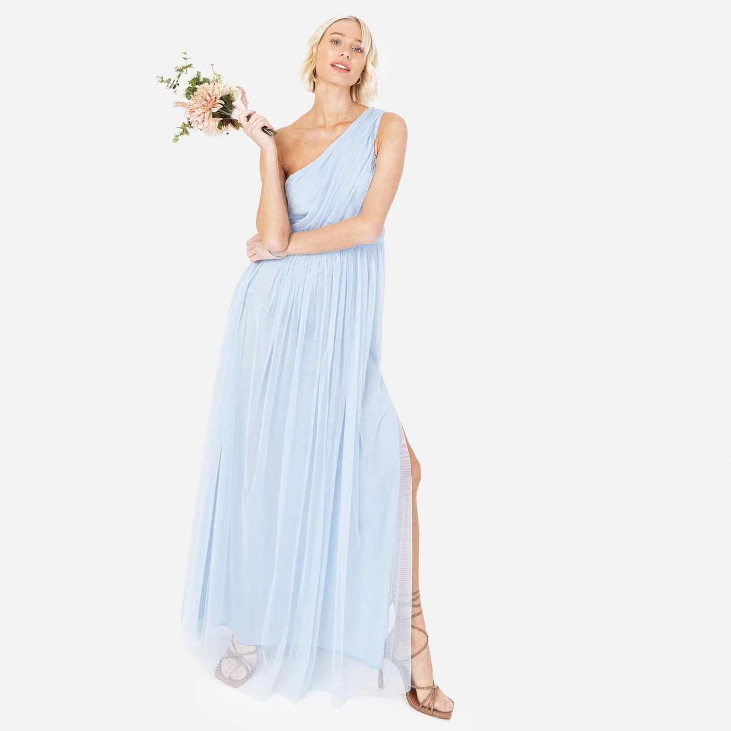 Thumbnail 1 de Womens Maxi One Shoulder Dress mit Schlitz – festliches Abendkleid von Anaya with Love